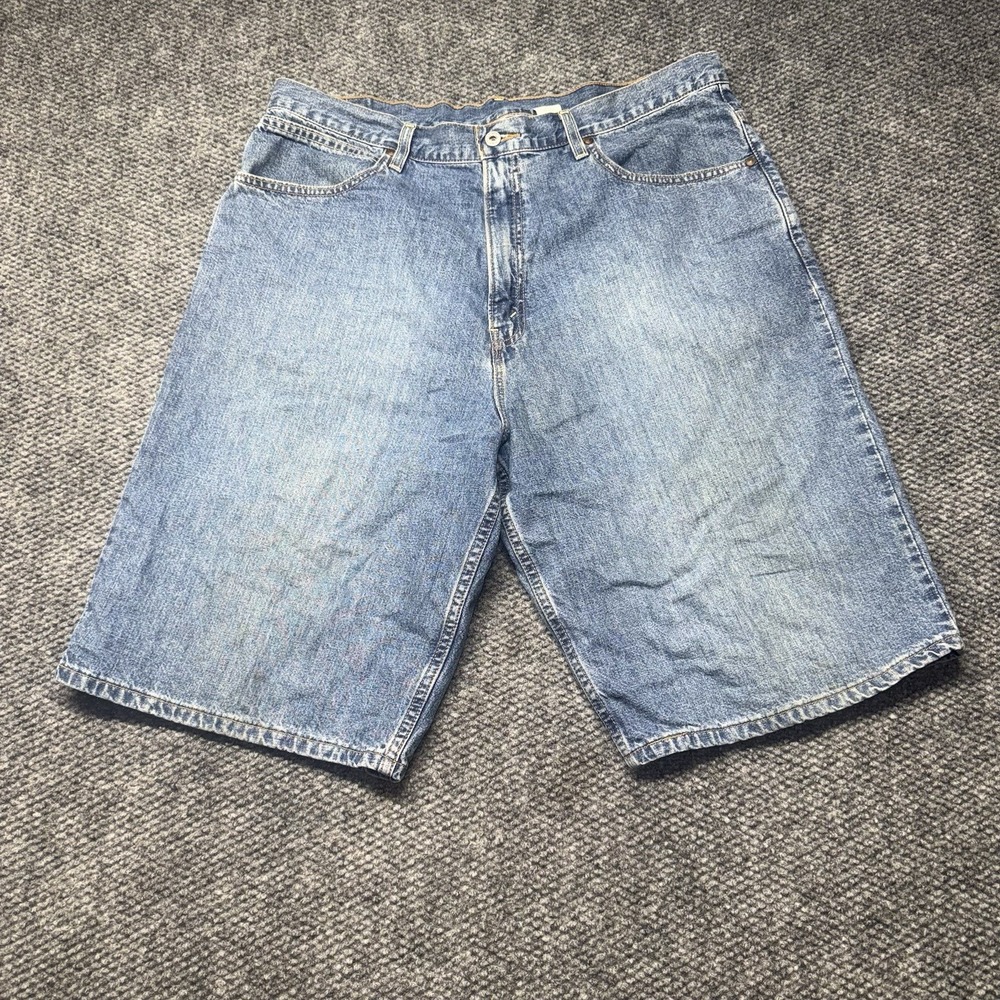 Vintage Levis 595 Shorts Men 38 Jorts Red Tab Straight Fit Baggy Skater Y2k